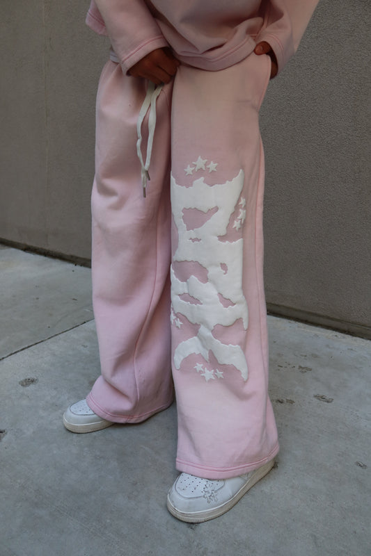 Pink Scripture Sweatpants