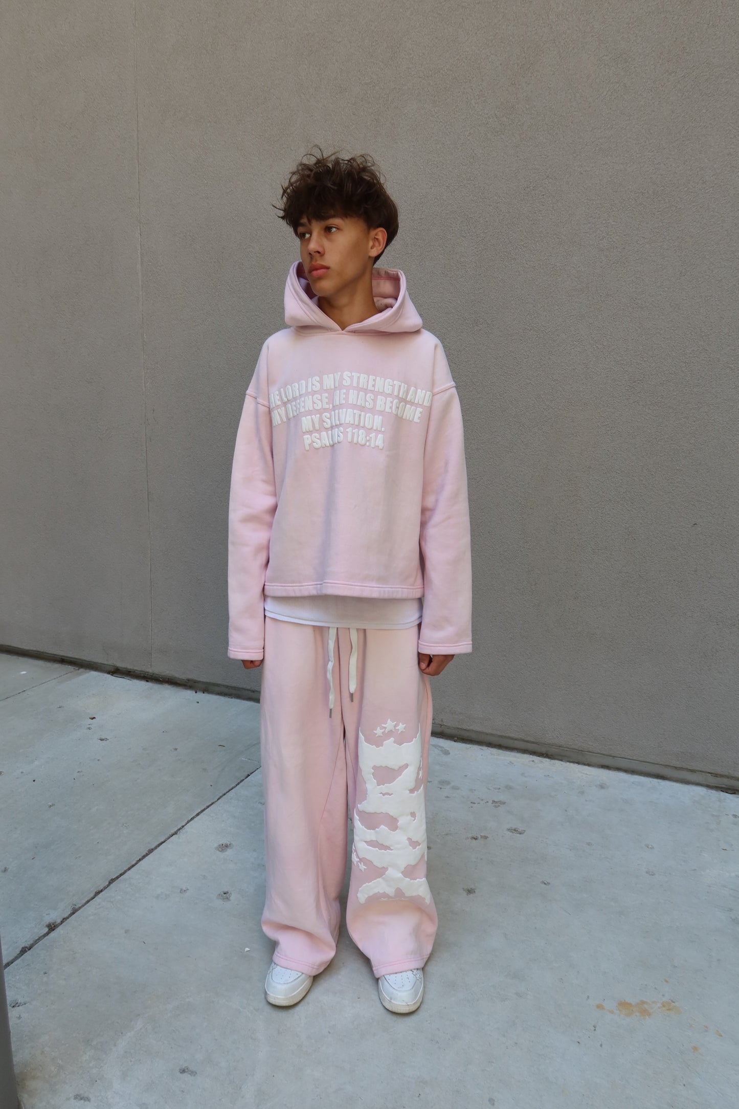 Pink Scripture Hoodie